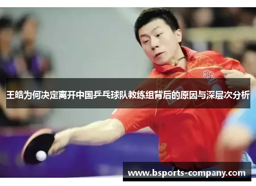王皓为何决定离开中国乒乓球队教练组背后的原因与深层次分析