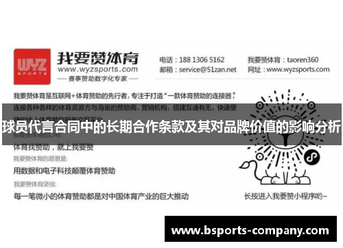 球员代言合同中的长期合作条款及其对品牌价值的影响分析